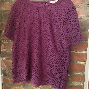 Purple Philosophy Lace Top Size Small